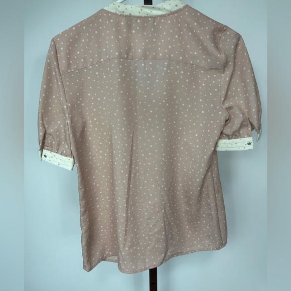Jason Wu for Target Light Pink and White Polka Dot Blouse (Size: XS) - Picture 2 of 8